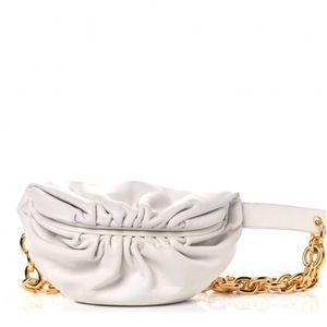 Bottega Venetta The Belt Chain Crossbody Bag Chalk